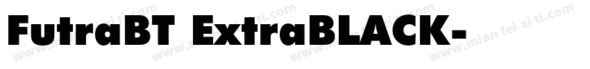 FutraBT ExtraBLACK字体转换
